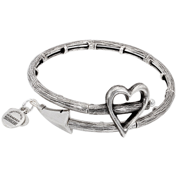 Arrow Wrap  Silver Bangle Bracelet for Girls