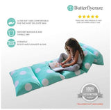 Butterfly Craze Girl's Floor Lounger Seats Cover and Pillow Cover Made of Super Soft