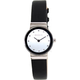 Girls Classic  Silver Leather Quartz Fashion Watch