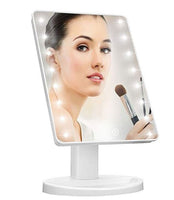 Lighted Vanity Makeup Mirror with 16 Led Lights 180 Degree Free Rotation Touch Screen