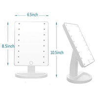 Lighted Vanity Makeup Mirror with 16 Led Lights 180 Degree Free Rotation Touch Screen