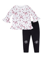 Little Star Organic Baby Toddler Girl Long Sleeve Top & Leggings