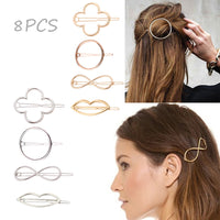 8Pcs Hair Clip Set Fashionable  Pin Hair Accessories Gift for Women Girls