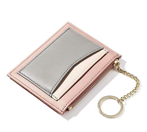 Pocket Wallet Fashion Multicolor Change Purse for  Girls keychain