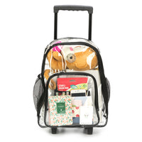 Rolling Clear Backpack with Wheels