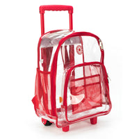 Rolling Clear Backpack with Wheels