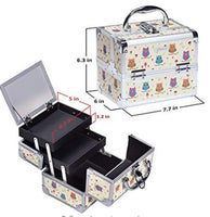 Makeup Train Case Small Jewelry Box Mini for Girls