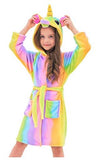 Soft Unicorn Hooded Bathrobe Gifts for Girls