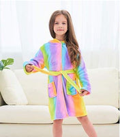 Soft Unicorn Hooded Bathrobe Gifts for Girls