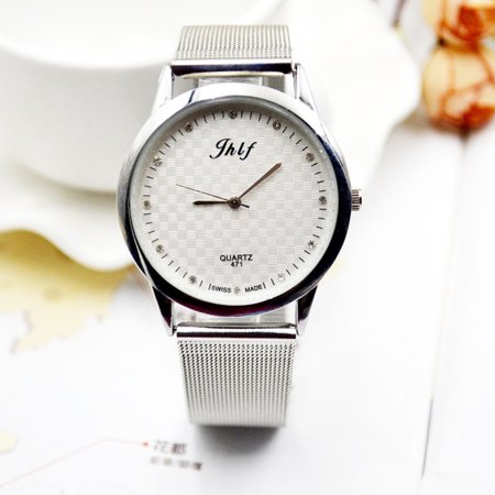 Quartz Watch Wristwatch with Knitted Strap Band for Students Teenager & For Girls