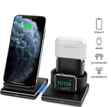 Wireless Charger, 3 in 1 Wireless Charging Station for Apple Watch, AirPods Pro/2